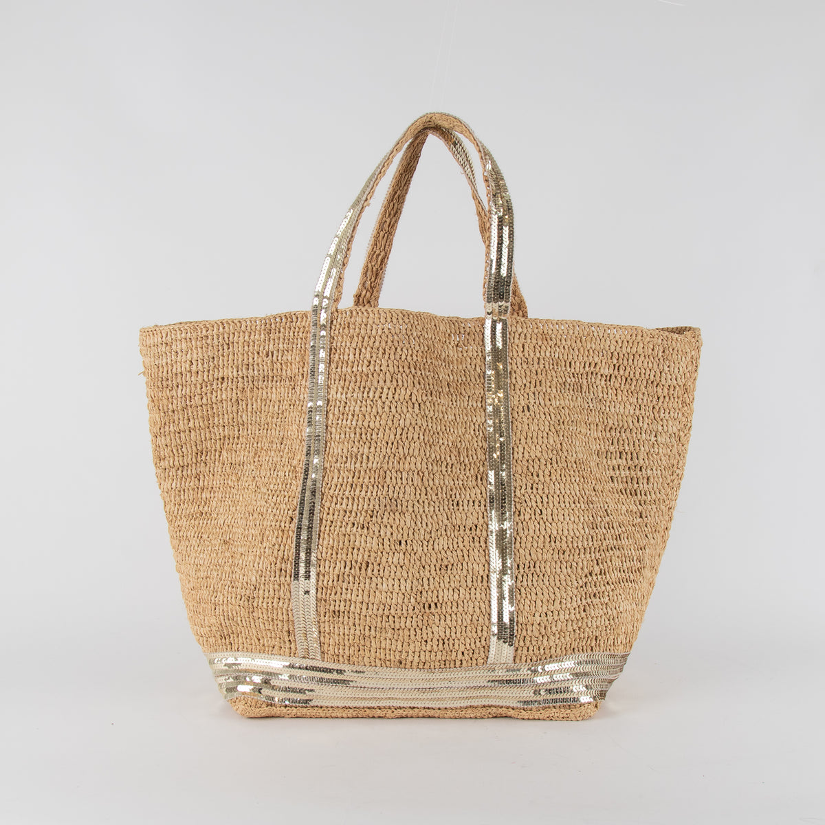 Vanessa Bruno Sequin Raffia Le Cabas Tote