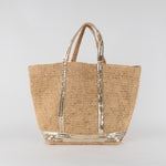 Vanessa Bruno Sequin Raffia Le Cabas Tote