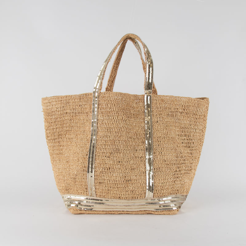 Vanessa Bruno Sequin Raffia Le Cabas Tote