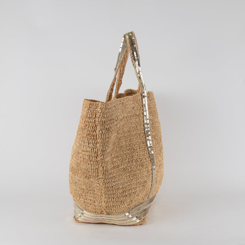 Vanessa Bruno Sequin Raffia Le Cabas Tote
