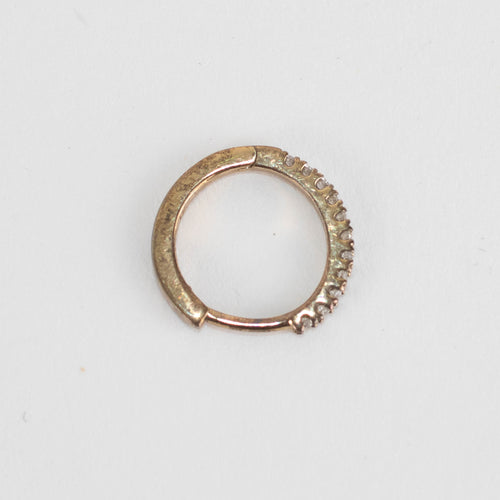 Otiumberg Diamond and Yellow Gold Hoop
