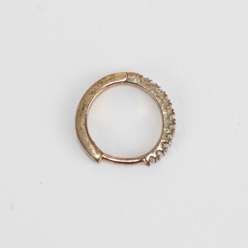 Otiumberg Diamond and Yellow Gold Hoop