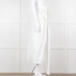 Cecilie Bahnsen White Cotton Belted Full Skirt