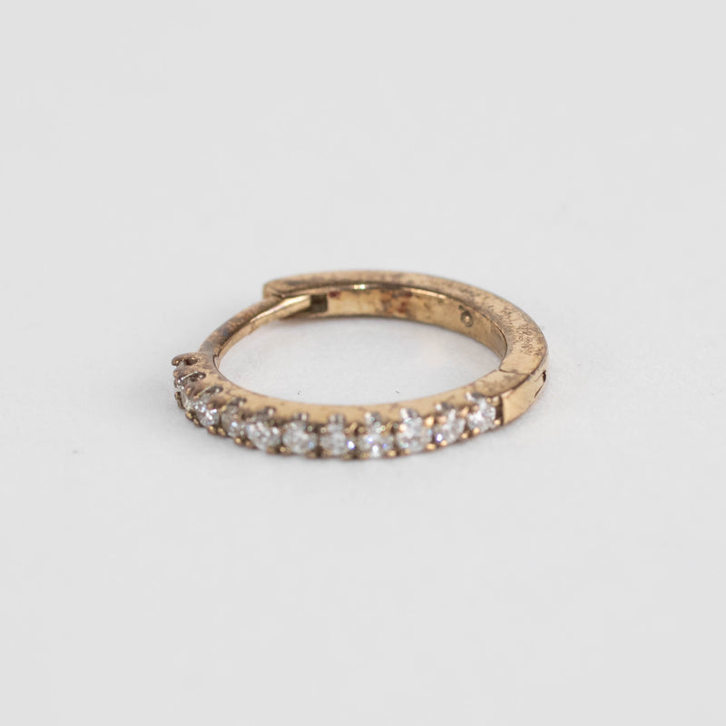 Otiumberg Yellow Gold and Diamond Hoop