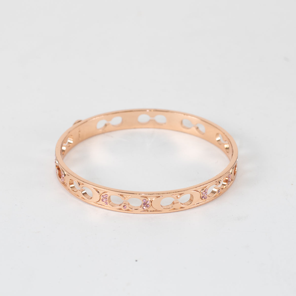 Coach Rose Gold Kissing C Bangle
