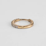 Otiumberg Diamond and Yellow Gold Hoop