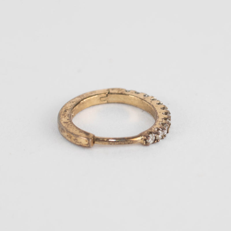 Otiumberg Yellow Gold and Diamond Hoop