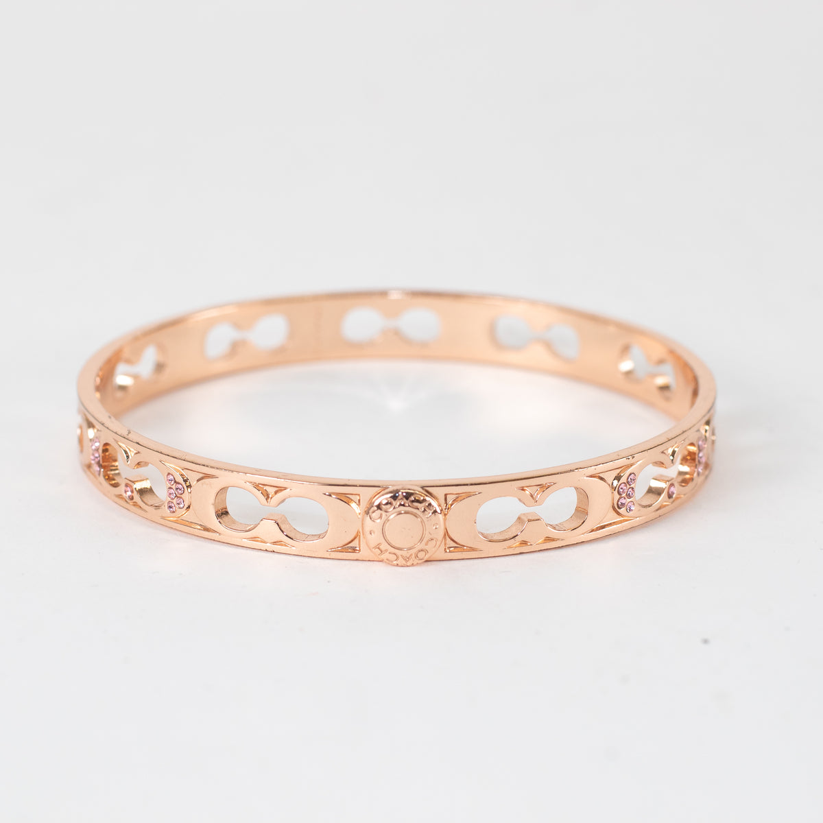 Coach Rose Gold Kissing C Bangle