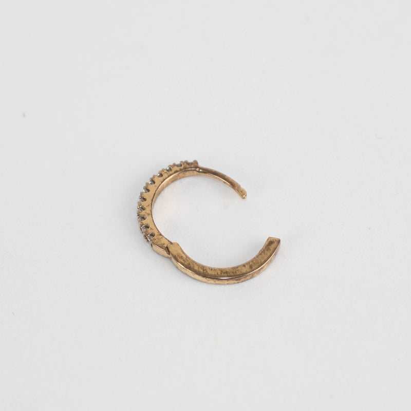 Otiumberg Yellow Gold and Diamond Hoop