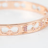 Coach Rose Gold Kissing C Bangle