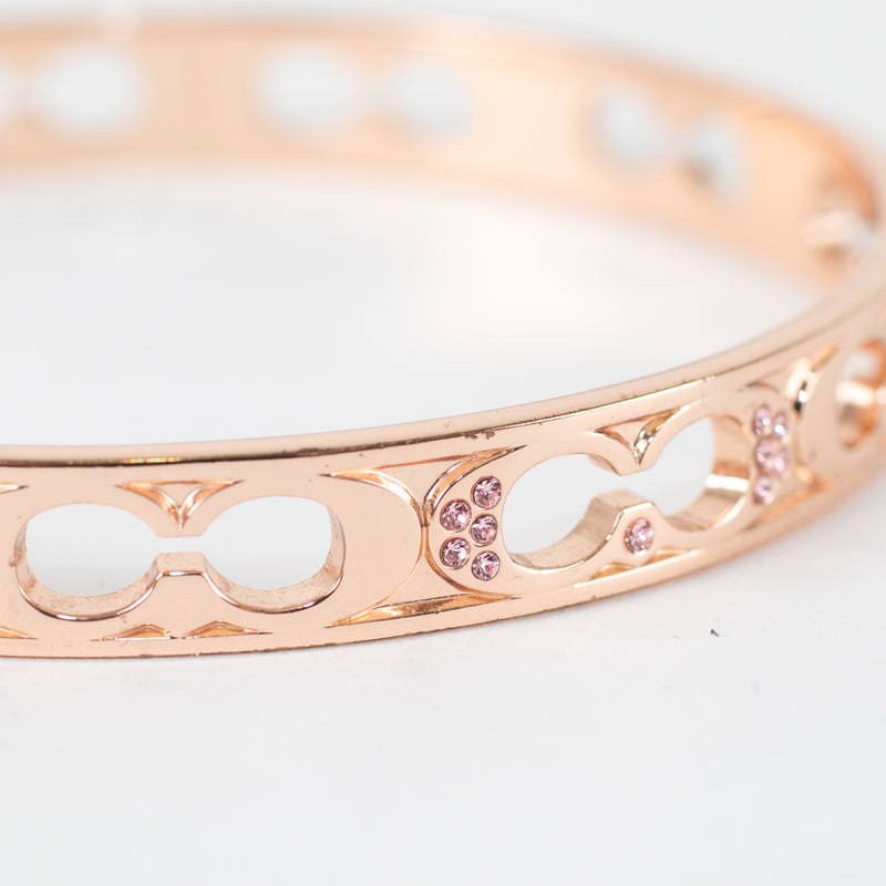 Coach Rose Gold Kissing C Bangle
