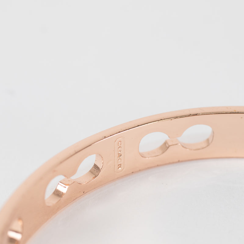 Coach Rose Gold Kissing C Bangle