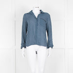 Baum Und Pferdgarten Blue Cream Navy Print Blouse