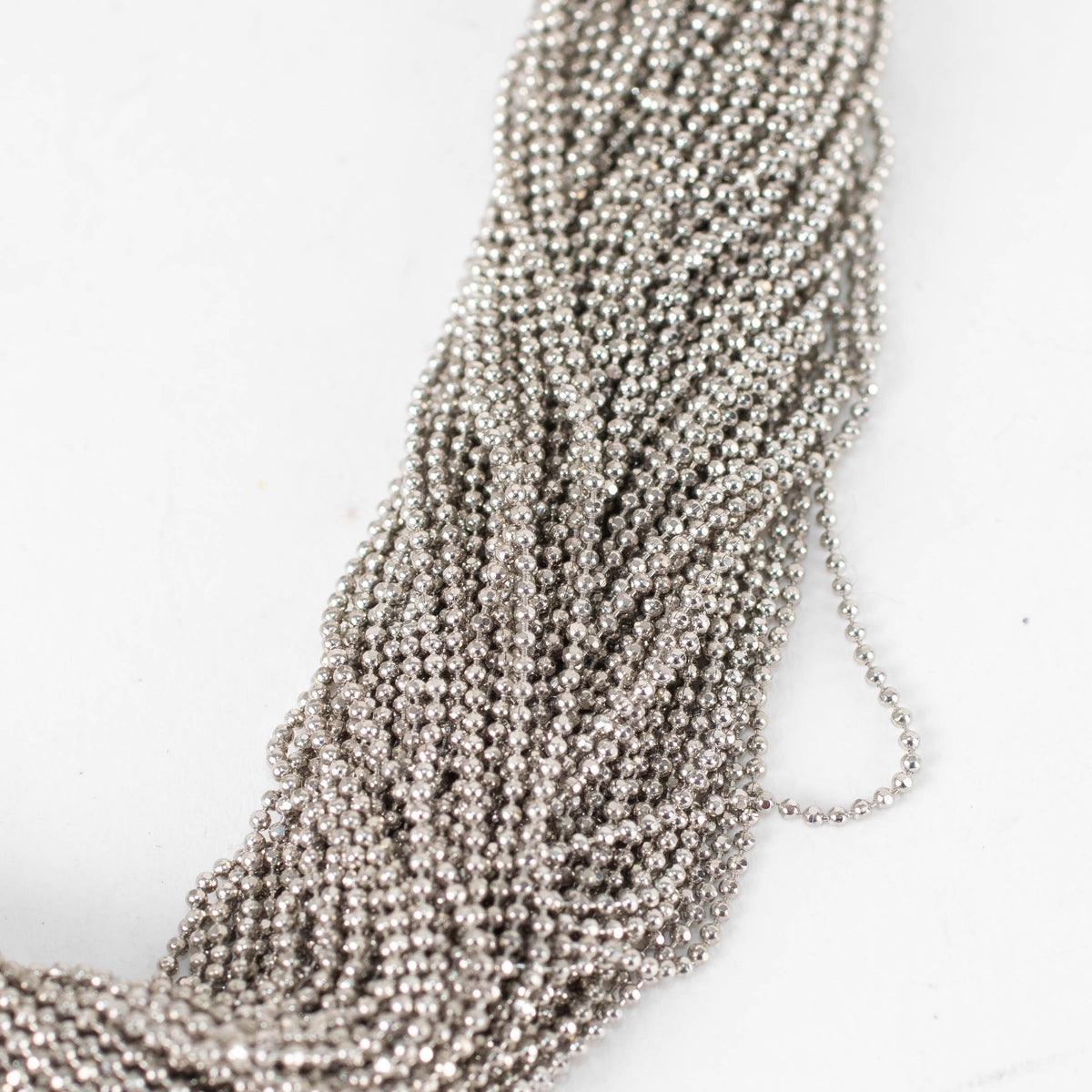 Fabiana Filippi Cream Silver Chain Choker