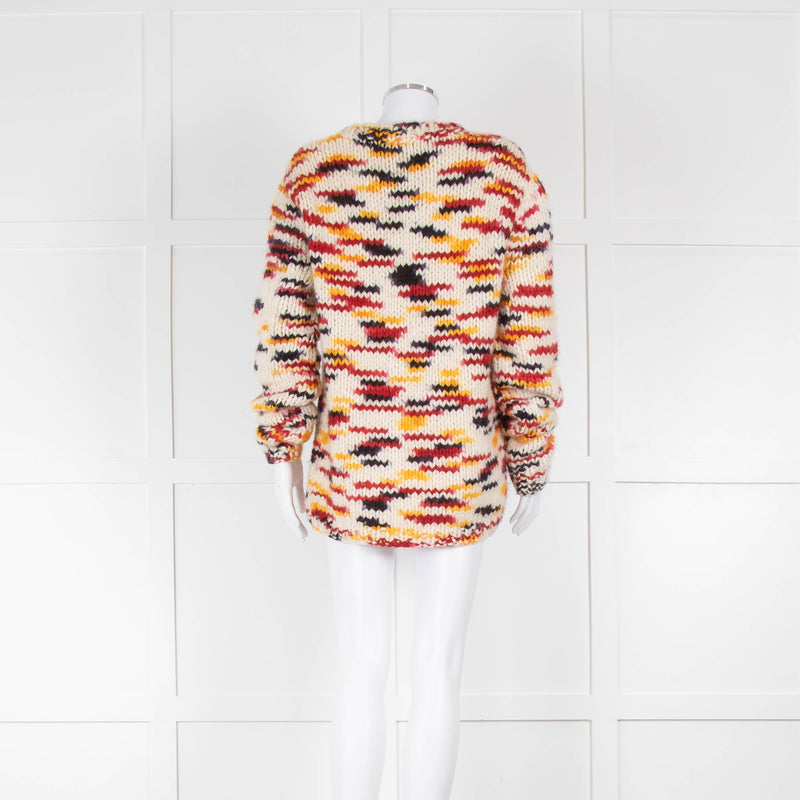 Gabriela Hearst Multi-Coloured Cashmere Knit Lawrence Sweater