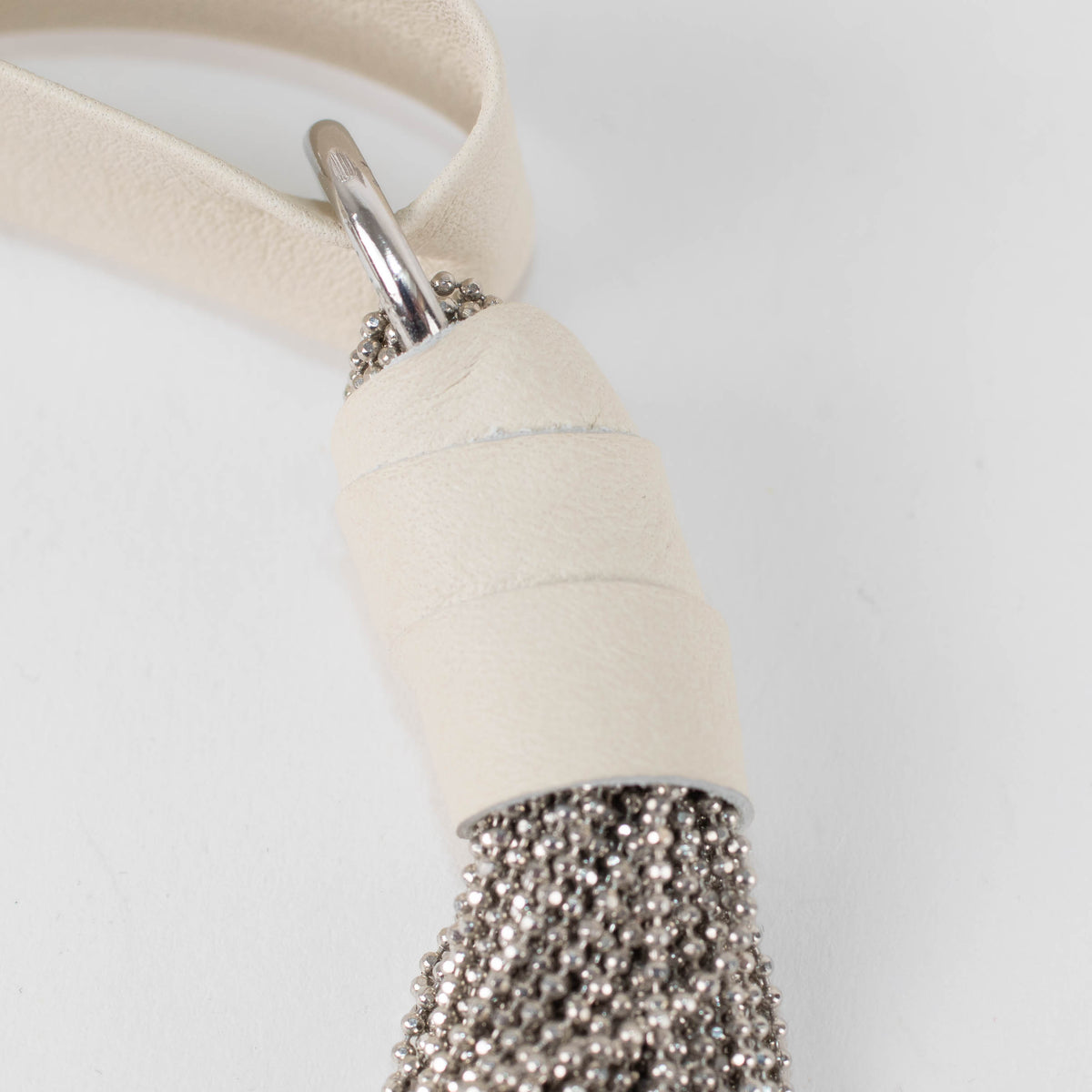 Fabiana Filippi Cream Silver Chain Choker