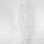 Rag & Bone White Textured Folded Front Shirt