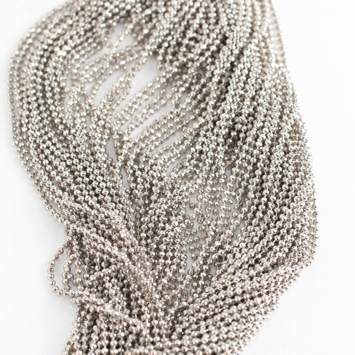 Fabiana Filippi Cream Silver Chain Choker