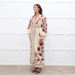 Farm Rio Cream Print Mandala Maxi Dress