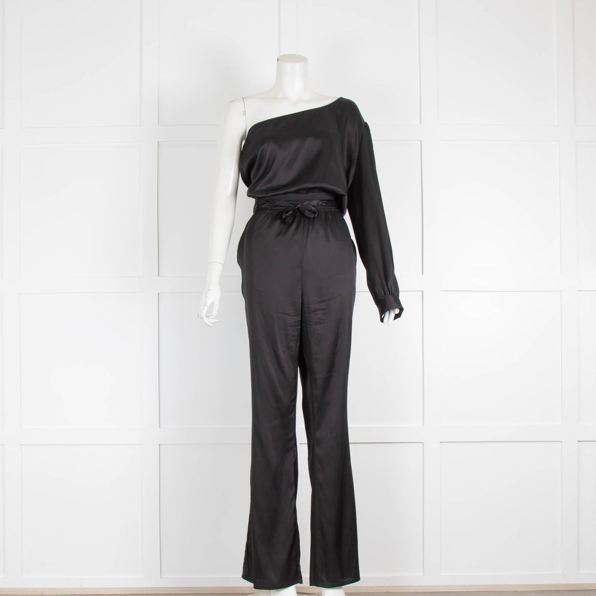 Dea Kudibal One Shoulder Silk Jumpsuit