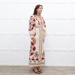 Farm Rio Cream Print Mandala Maxi Dress