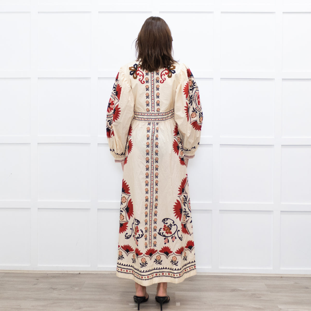 Farm Rio Cream Print Mandala Maxi Dress