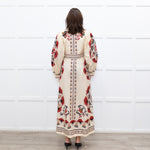 Farm Rio Cream Print Mandala Maxi Dress