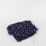 Louis Vuitton Navy Blue Purple Cashmere Stephen Sprouse Scarf