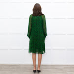 Moliin Dark Green Tiered Mini Dress
