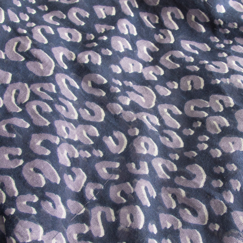 Louis Vuitton Navy Blue Purple Cashmere Stephen Sprouse Scarf