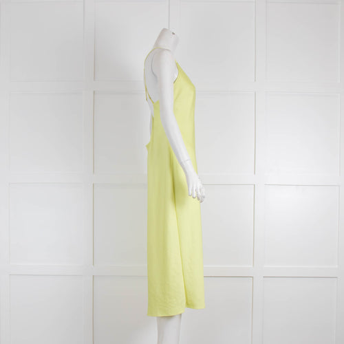 T Alexander Wang Lime Green Sleeveless Slip Dress