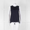 Rag & Bone Navy Sleeveless Silk Feel Vest Top