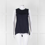 Rag & Bone Navy Sleeveless Silk Feel Vest Top