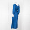 Mara Hoffman Blue Elasticated Waist Long Sleeve Cotton Dress