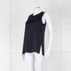 Rag & Bone Navy Sleeveless Silk Feel Vest Top