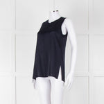 Rag & Bone Navy Sleeveless Silk Feel Vest Top