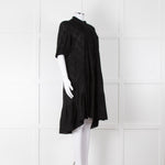 Me+Em Black Circle Print Cotton Midi Dress & Slip
