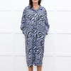 Ganni Lilac Tiger Print Shirt Dress