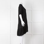 Me+Em Black Circle Print Cotton Midi Dress & Slip