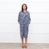 Ganni Lilac Tiger Print Shirt Dress
