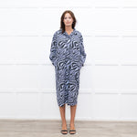 Ganni Lilac Tiger Print Shirt Dress