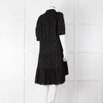 Me+Em Black Circle Print Cotton Midi Dress & Slip