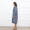 Ganni Lilac Tiger Print Shirt Dress