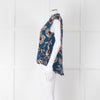 Cooper & Ella Blue Cream Red Floral Print Sleeveless Top