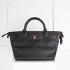 Longchamp Black Leather Le Pliage Heritage Tote