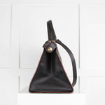Longchamp Black Leather Le Pliage Heritage Tote