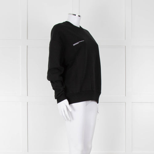 Pangaia Black Jersey Cotton Sweatshirt