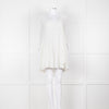 Claudie Pierlot White Long Sleeve Mini Dress