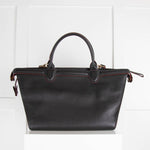 Longchamp Black Leather Le Pliage Heritage Tote