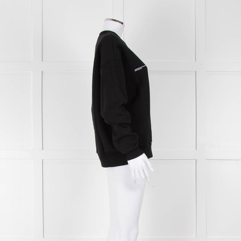 Pangaia Black Jersey Cotton Sweatshirt